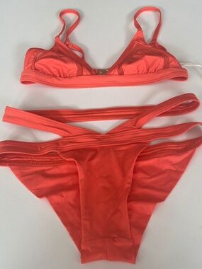 Kopper & Zink size small bikini swimwear orange tangerine